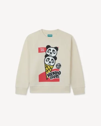 Fransız havlu kumaştan ‘Happy Sweet’ sweatshirt