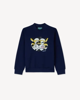 Fransız havlu kumaştan ‘Kenzo Wild Tiger’ sweatshirt