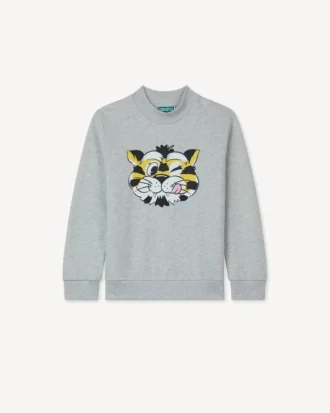 Fransız havlu kumaştan ‘Kenzo Wild Tiger’ sweatshirt