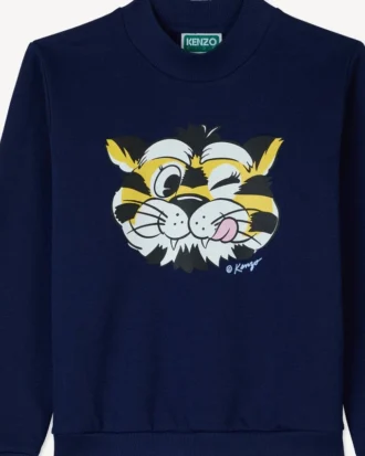 Fransız havlu kumaştan ‘Kenzo Wild Tiger’ sweatshirt