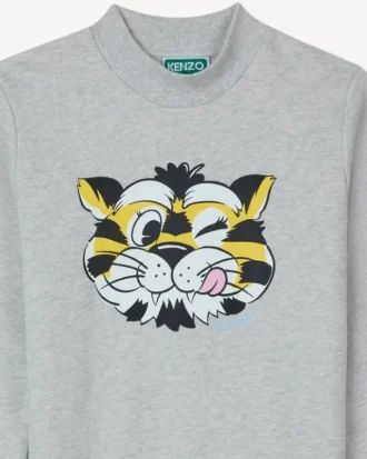 Fransız havlu kumaştan ‘Kenzo Wild Tiger’ sweatshirt