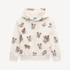 Fransız havlu kumaştan ‘Lunar New Year’ Oversized Kapüşonlu Sweatshirt