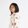 Fransız havlu kumaştan ‘Lunar New Year’ Oversized Kapüşonlu Sweatshirt