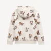 Fransız havlu kumaştan ‘Lunar New Year’ Oversized Kapüşonlu Sweatshirt