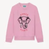 Fransız Havlu Kumaştan Nakışlı Sweatshirt