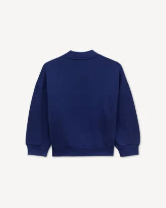 Fransız Havlu Kumaştan Nakışlı Sweatshirt