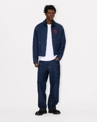 Japon Denim Yastıklı İş Kıyafeti Ceketi