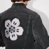 Japon Deniminden ‘Boke Flower’ Nakışlı Trucker Ceket