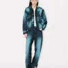 Japon Deniminden ‘Boke Flower’ Trucker Ceket