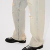 Japon Deniminden Düz Kesim Kot Pantolon