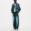 Japon Deniminden ‘Kenzo Boke Heart’ Oversized Trucker Ceket