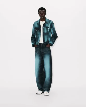 Japon Deniminden ‘Kenzo Boke Heart’ Oversized Trucker Ceket