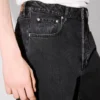 Japon Deniminden Üretilmiş Botan Bol Kesim Kot Pantolon
