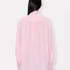 Karışık İpek Oversize Fiyonklu Gömlek