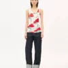 Kenzo Archive Rose’ Dar Kesim Tank Top