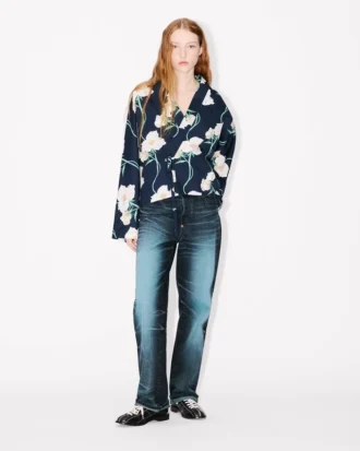 Kenzo Archive Rose’ Light Pamuklu Kimono Ceket
