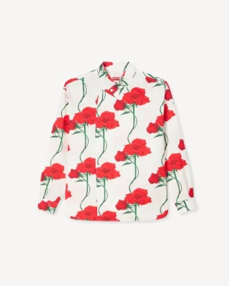 Kenzo Archive Rose’ Pamuklu Çift Düğmeli Gömlek