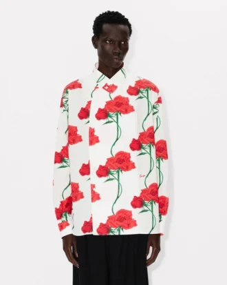 Kenzo Archive Rose’ Pamuklu Çift Düğmeli Gömlek