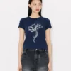 Kenzo Archive Rose’ Pamuklu Konturlu Gömlek