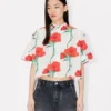 Kenzo Archive Rose’ Pamuklu Poplin Kısa Kollu Gömlek