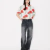 Kenzo Archive Rose’ Pamuklu Poplin Kısa Kollu Gömlek