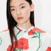 Kenzo Archive Rose’ Pamuklu Poplin Kısa Kollu Gömlek