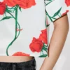Kenzo Archive Rose’ Pamuklu Poplin Kısa Kollu Gömlek