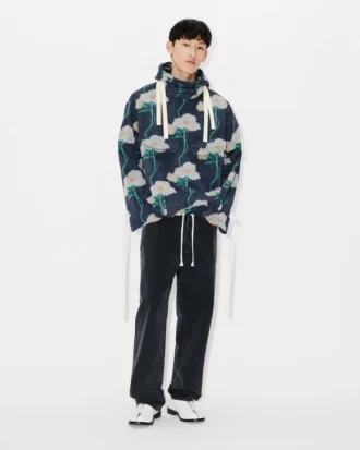 Kenzo Archive Rose’ Teknik Tafta Askeri Parka