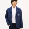 Kenzo Badges’ Cupro Kapitone İş Kıyafeti Ceketi