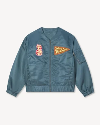 Kenzo Badges’ Hafif Yakasız Bomber