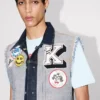 Kenzo Badges’ Japon Deniminden Kesilmiş Trucker