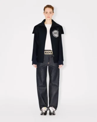 Kenzo Badges’ın Karışık Yünlü Peacoat