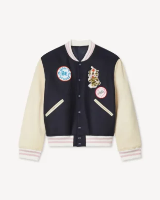 Kenzo Badges’ Yün Oversized Varsity Blouson