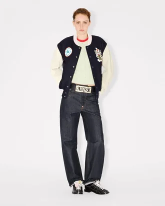 Kenzo Badges’ Yün Oversized Varsity Blouson
