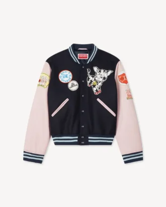 Kenzo Badges’ Yünlü Nakışlı Varsity Ceket
