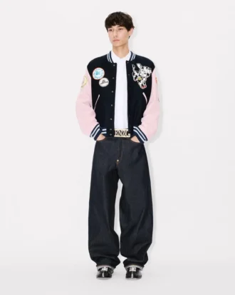 Kenzo Badges’ Yünlü Nakışlı Varsity Ceket