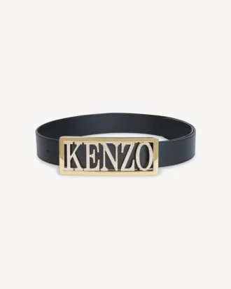 Kenzo Buckle’ Büyük Deri Kemer
