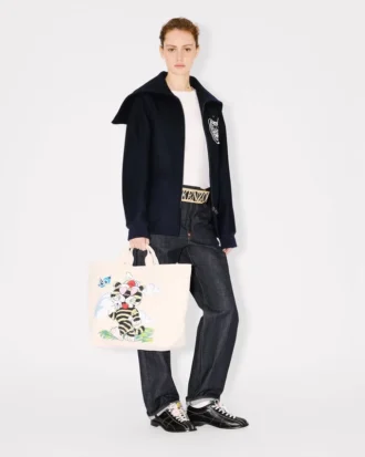 Kenzo Cartoon’ Büyük Kanvas Tote Çanta