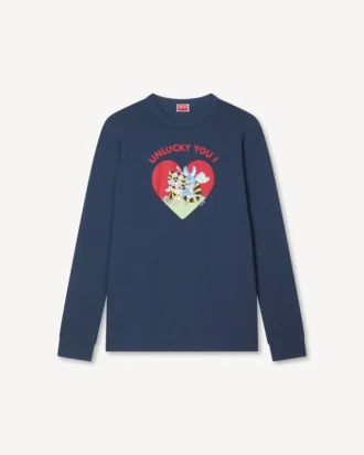 Kenzo Cartoon’ Konturlu Rahat Uzun Kollu Pamuklu Gömlek