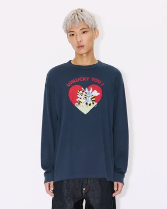 Kenzo Cartoon’ Konturlu Rahat Uzun Kollu Pamuklu Gömlek