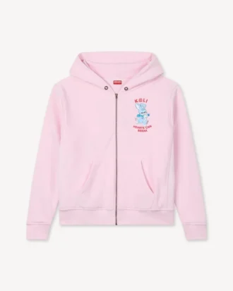 Kenzo Cartoon’ Pamuklu Fermuarlı Kapüşonlu Sweatshirt
