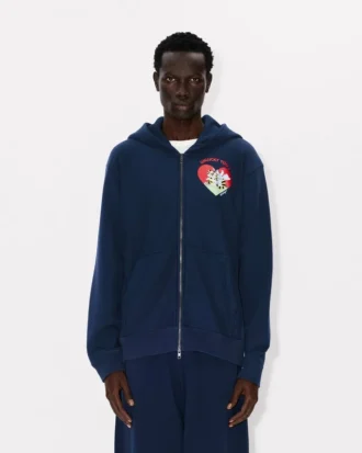 Kenzo Cartoon’ Pamuklu Fermuarlı Kapüşonlu Sweatshirt