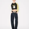 Kenzo Cartoon’ Pamuklu Kısa Sweatshirt