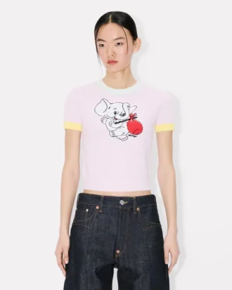 Kenzo Cartoon’ Süngerimsi Pamuklu Kısa Üst