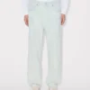 Kenzo Cartoon’ Stone Bleach Chambray Renkli Nakışlı Cargo Monkey Fit Jean