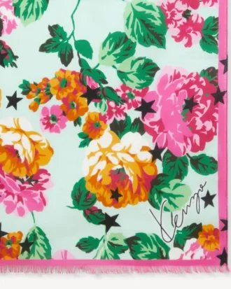 Kenzo Floral Pamuklu Hafif Şal
