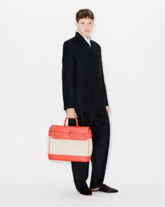 Kenzo Holdall’ Kanvas ve Deri Çanta