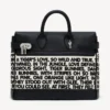 Kenzo Holdall’ Kanvas ve Deri Çanta