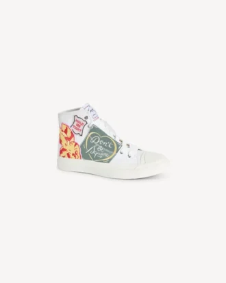 Kenzo Hoshi’ Pamuklu Kanvas Yüksek Bilekli Sneaker