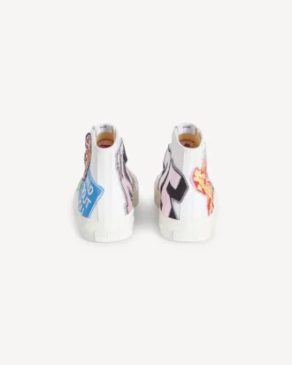 Kenzo Hoshi’ Pamuklu Kanvas Yüksek Bilekli Sneaker